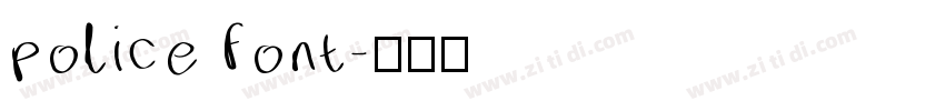 police font字体转换